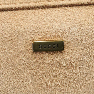 Gucci 2001 Beige Suede Heart Crossbody Bag