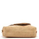 Gucci 2001 Beige Suede Heart Crossbody Bag