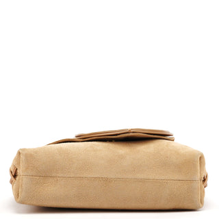 Gucci 2001 Beige Suede Heart Crossbody Bag