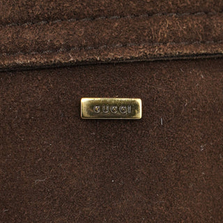 Gucci 2001 Suede Heart Shoulder Bag