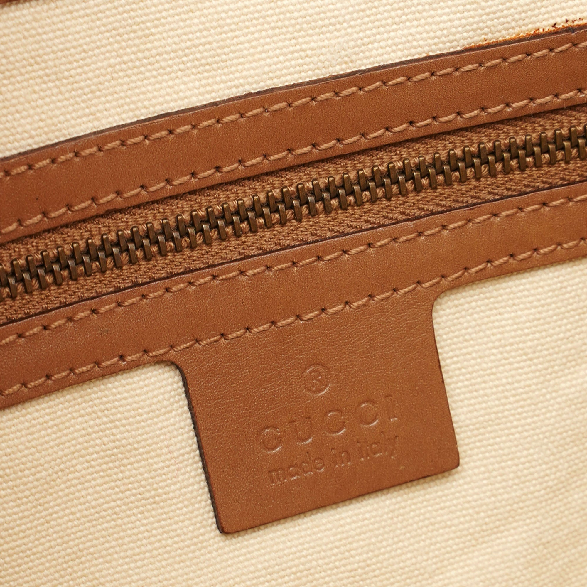 Gucci 2002 Sac cabas Bamboo en toile beige