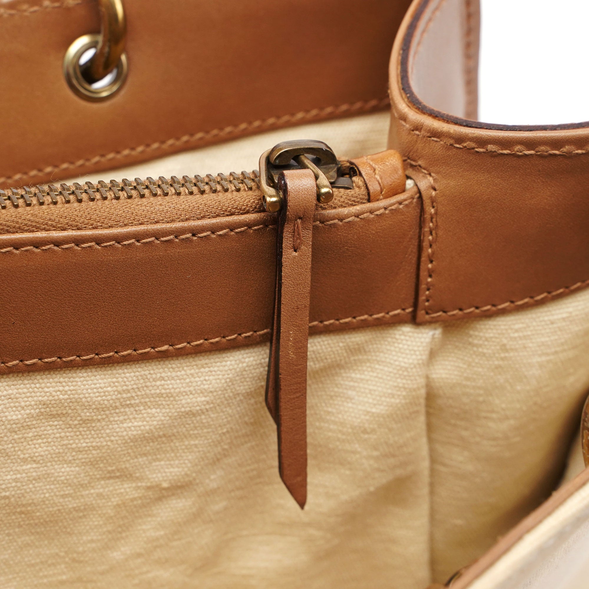 Gucci 2002 Sac cabas Bamboo en toile beige
