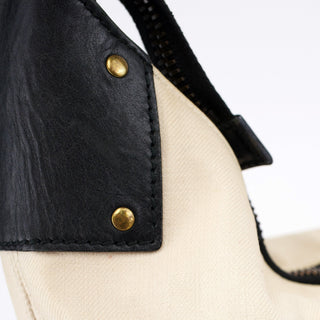 Gucci 2002 Beige Canvas Hobo Shoulder Bag