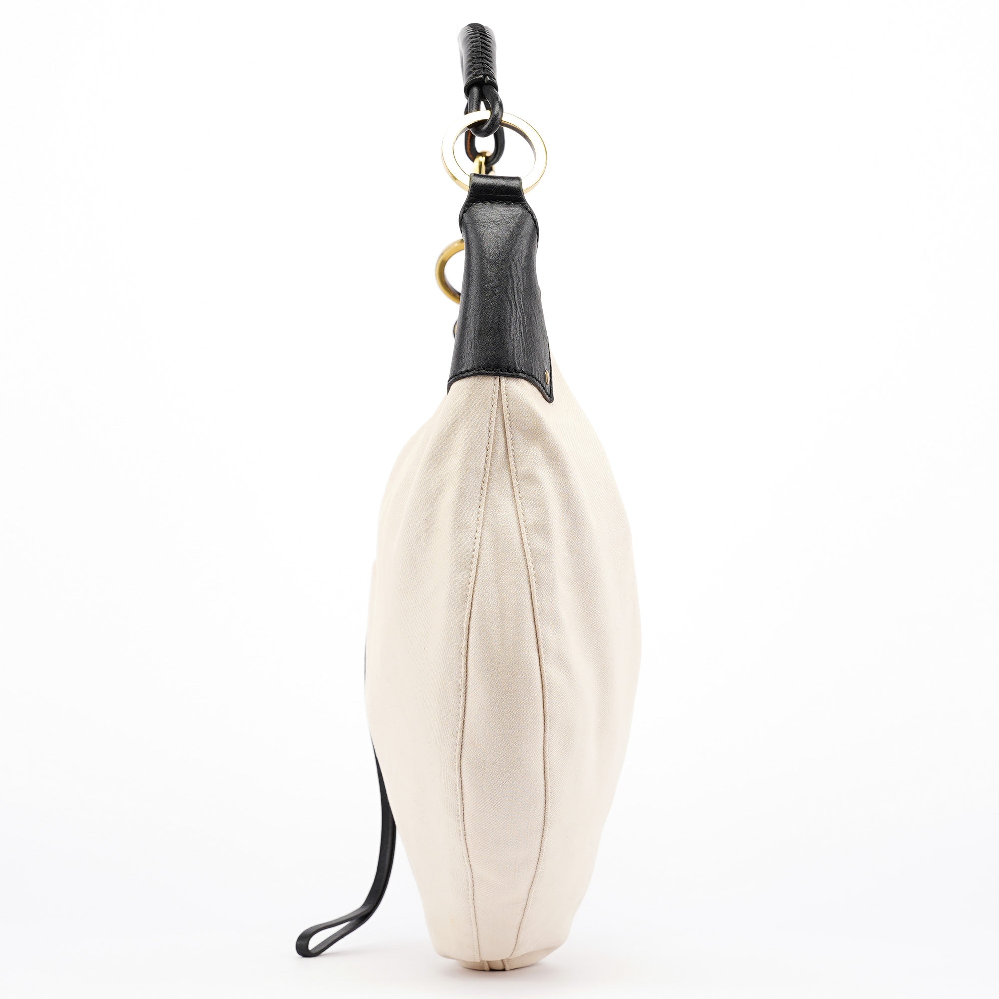 Gucci 2002 Beige Canvas Hobo Shoulder Bag