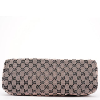 Gucci 2002 Beige GG Wood Handle Doctor Bag