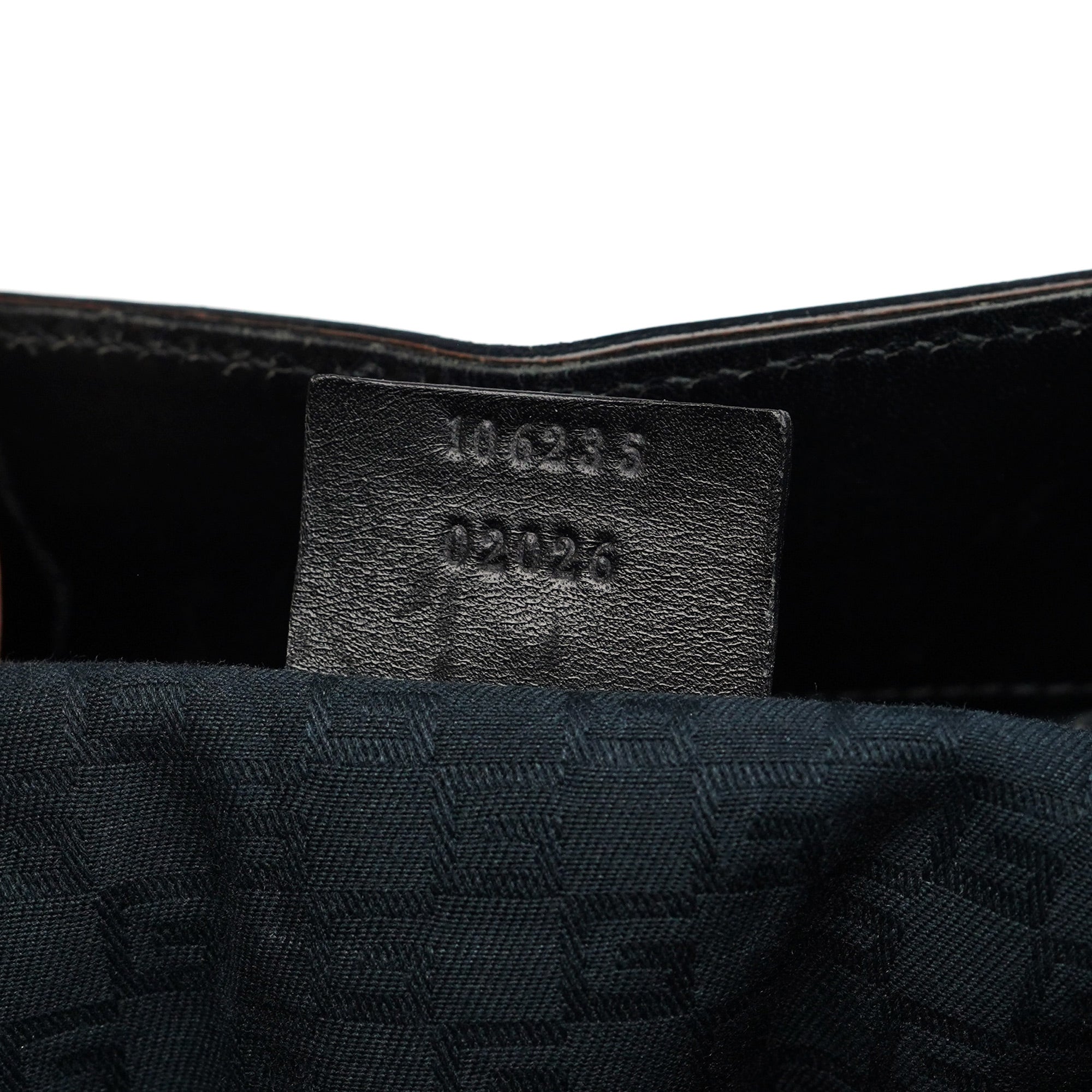 Gucci 2002 Borsa con manici in legno in pelle di vitello nera