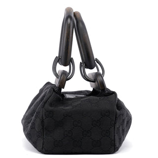 Gucci 2002 Black GG Doctor Bag