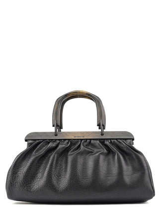 Gucci 2002 Black Leather Runway Doctor Bag