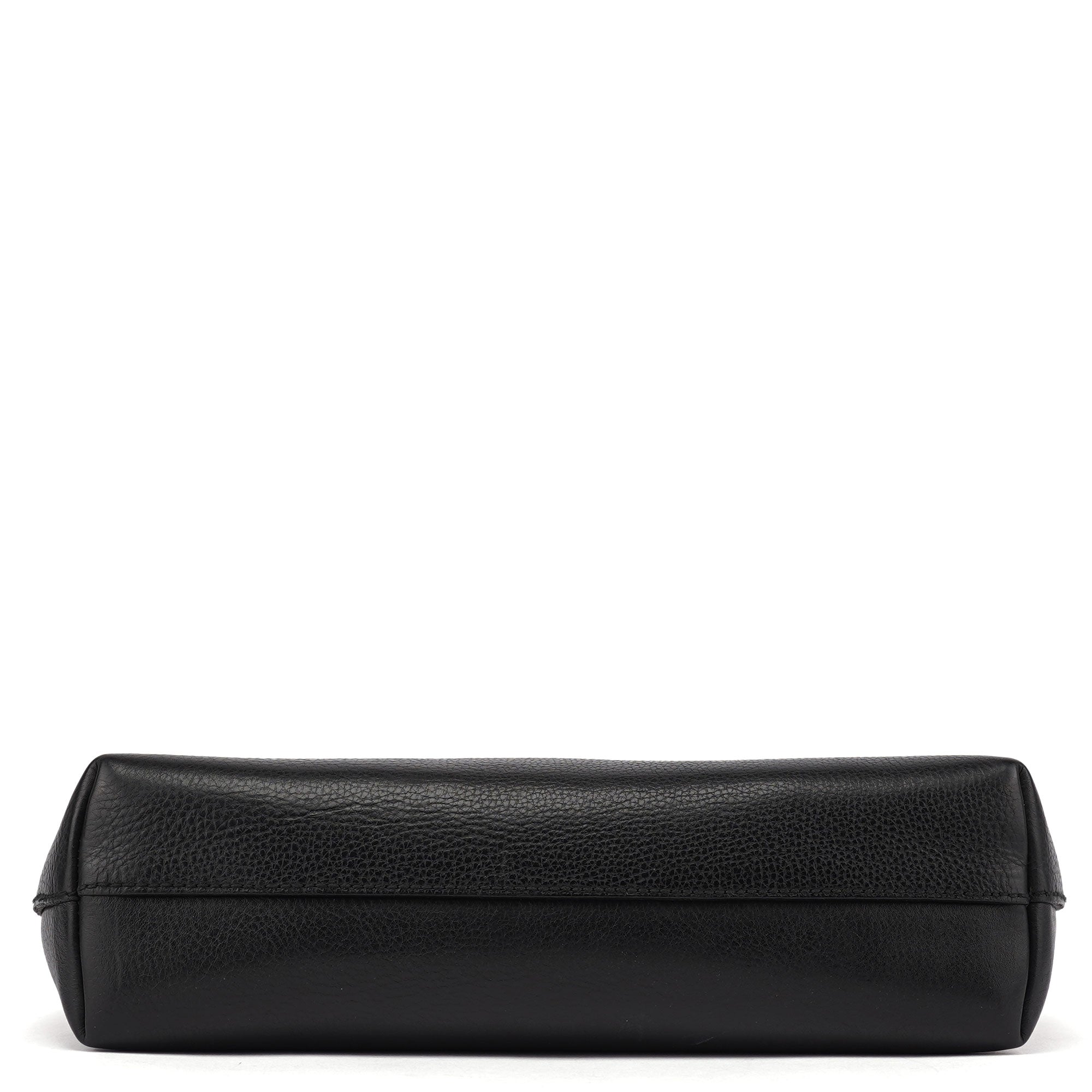 Gucci 2002 Turnlock Tote Bag aus schwarzem Leder