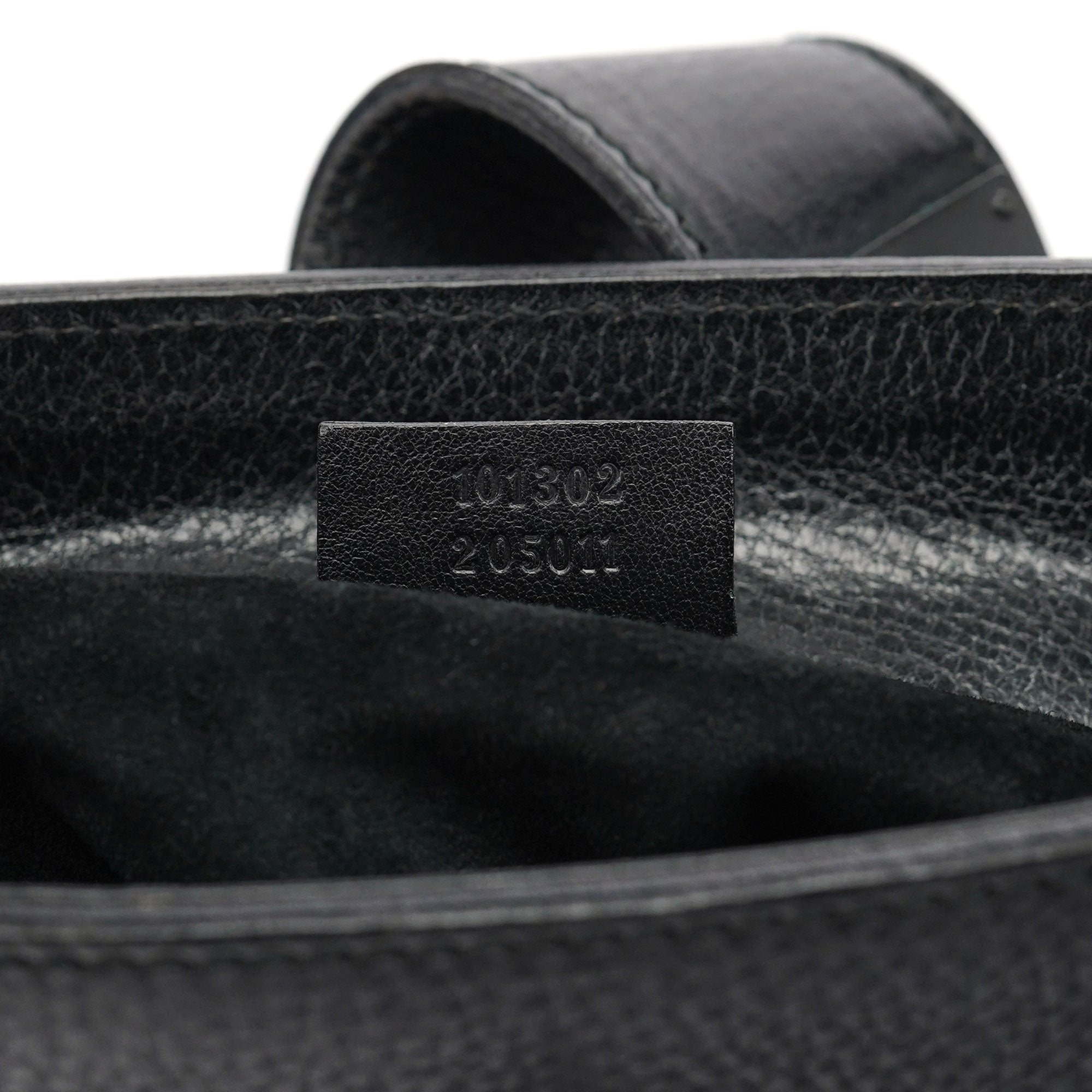 Gucci 2002 Turnlock Tote Bag aus schwarzem Leder