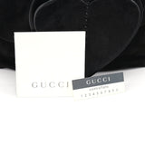 Gucci 2002 Black Suede Heart Crossbody Bag