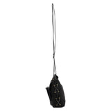 Gucci 2002 Black Suede Heart Crossbody Bag