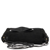 Gucci 2002 Black Suede Heart Crossbody Bag