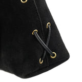 Gucci 2002 Black Suede Heart Crossbody Bag