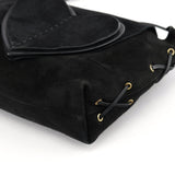 Gucci 2002 Black Suede Heart Crossbody Bag