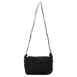 Gucci 2002 Black Suede Heart Crossbody Bag