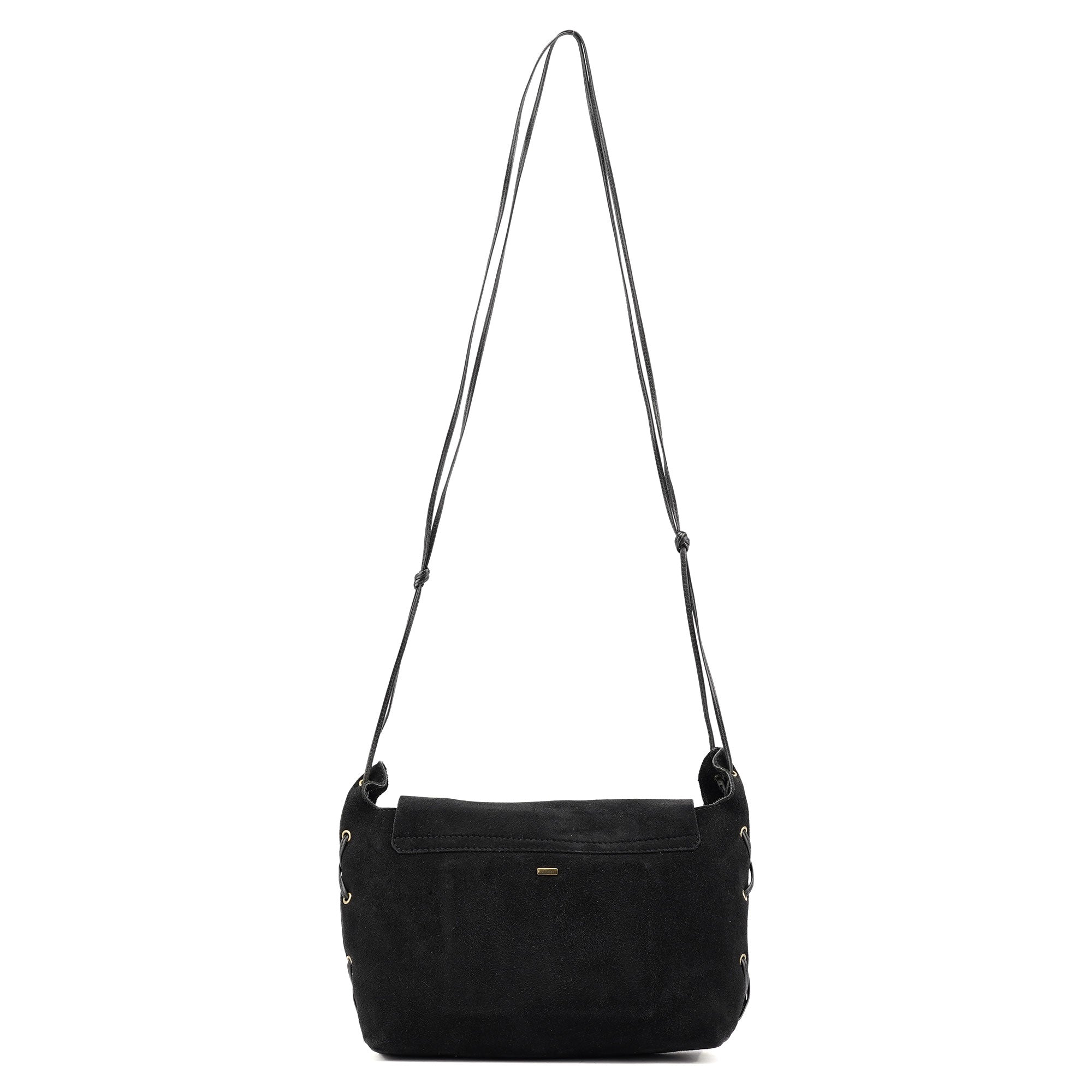 Gucci 2002 Black Suede Heart Crossbody Bag
