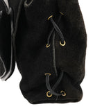 Gucci 2002 Black Suede Heart Crossbody Bag