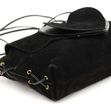 Gucci 2002 Black Suede Heart Crossbody Bag