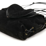 Gucci 2002 Black Suede Heart Crossbody Bag