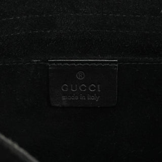 Gucci 2002 Black Suede Heart Crossbody Bag