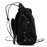 Gucci 2002 Black Suede Heart Crossbody Bag