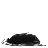 Gucci 2002 Black Suede Heart Crossbody Bag