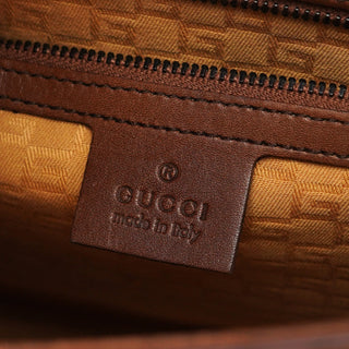 Gucci 2002 Brown Calfskin Flap Shoulder Bag