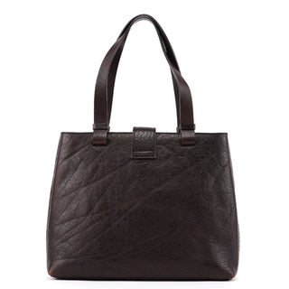Gucci 2002 Brown Leather Turnlock Tote