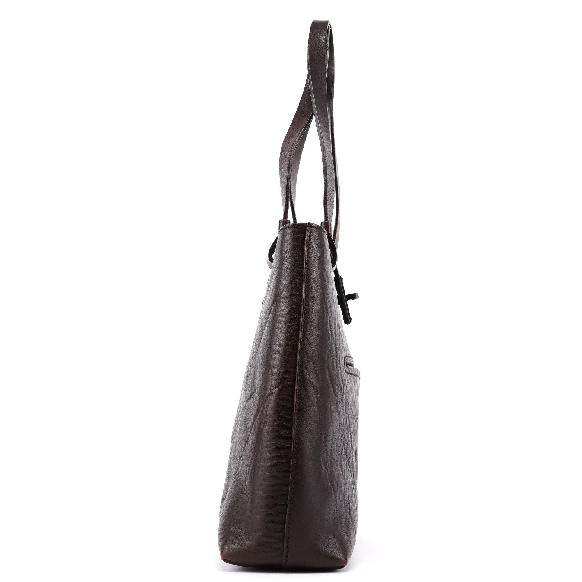 Gucci 2002 Brown Leather Turnlock Tote
