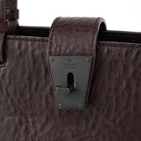 Gucci 2002 Brown Leather Turnlock Tote
