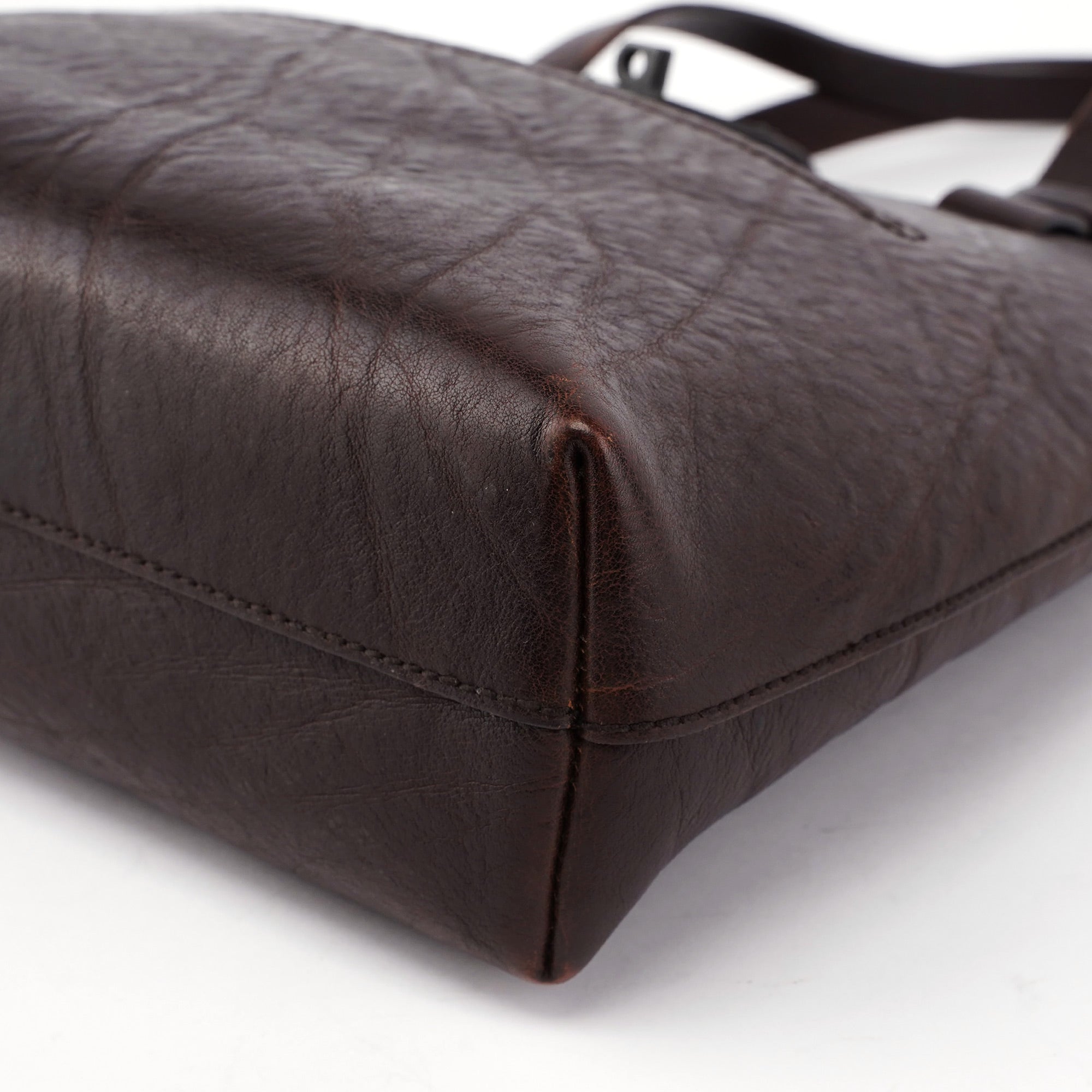 Gucci 2002 Brown Leather Turnlock Tote