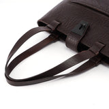 Gucci 2002 Brown Leather Turnlock Tote