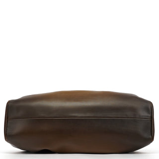 Gucci 2002 Brown Leather Wood Handle Bag