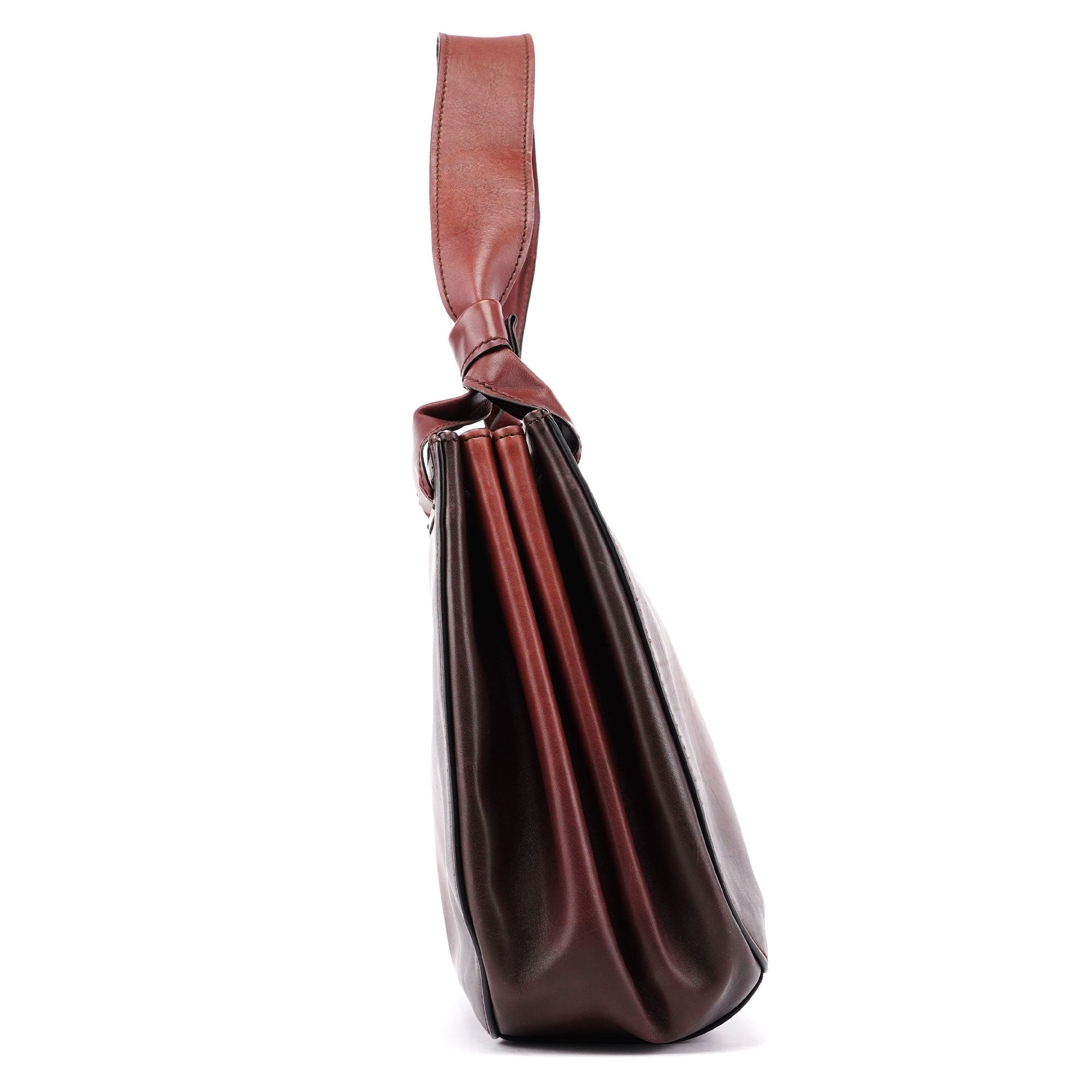 Gucci 2002 Burgundy Calfskin Shoulder Bag