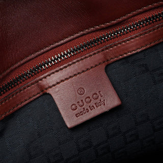 Gucci 2002 Burgundy Calfskin Shoulder Bag