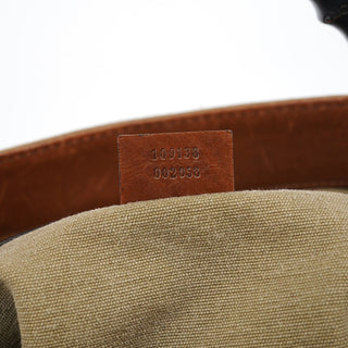 Gucci 2003 Beige Canvas Bamboo Tote Bag