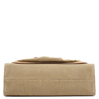 Gucci 2003 Beige Canvas Bamboo Tote Bag