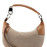 Gucci 2003 Beige Canvas Round Hobo Shoulder Bag
