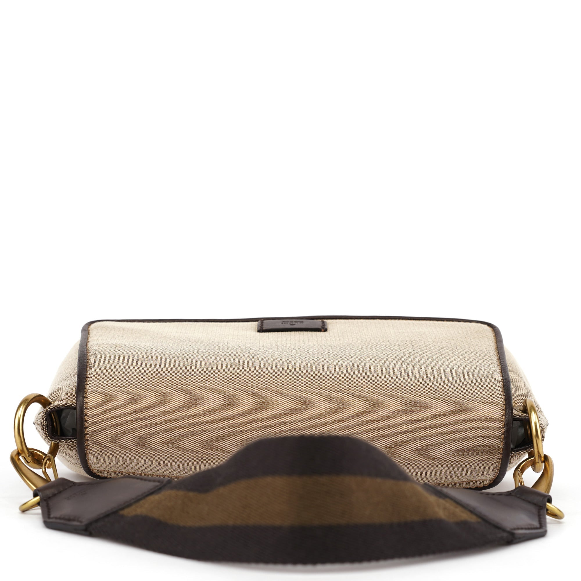 Gucci 2003 Beige Canvas Shoulder Bag