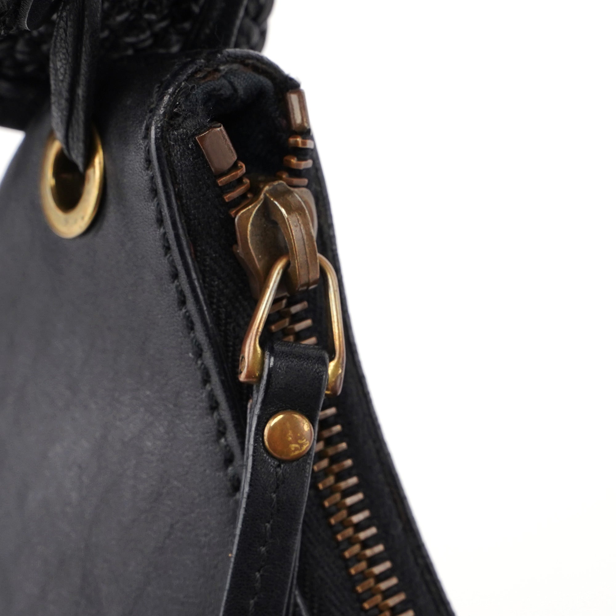 Gucci 2003 Black Calfskin Hobo Shoulder Bag