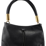 Gucci 2003 Black Calfskin Knot Shoulder Bag