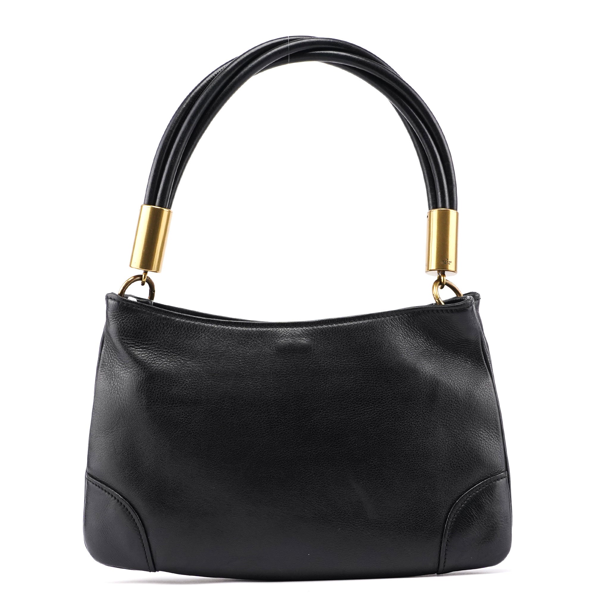 Gucci 2003 Black Calfskin Knot Shoulder Bag