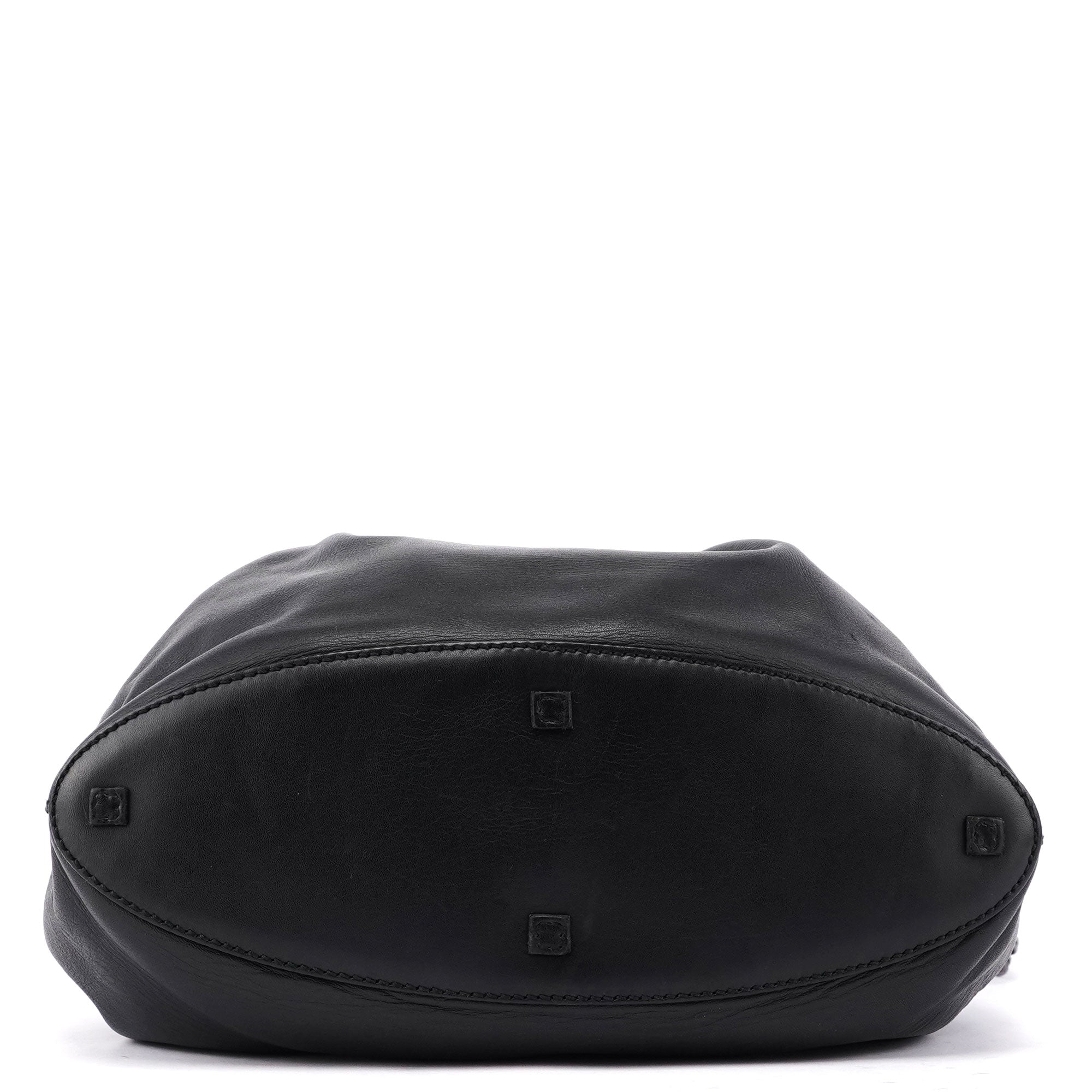 Gucci 2003 Sac porté épaule en cuir de veau noir