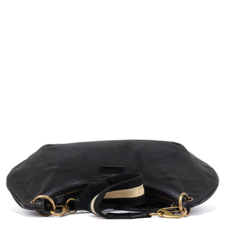 Gucci 2003 Black Canvas Hobo Shoulder Bag