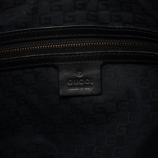 Gucci 2003 Black Canvas Round Shoulder Bag