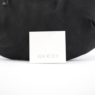 Gucci 2003 Black Canvas Round Shoulder Bag