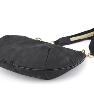 Gucci 2003 Black Canvas Round Shoulder Bag