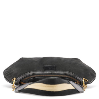 Gucci 2003 Black Canvas Round Shoulder Bag