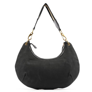 Gucci 2003 Black Canvas Round Shoulder Bag
